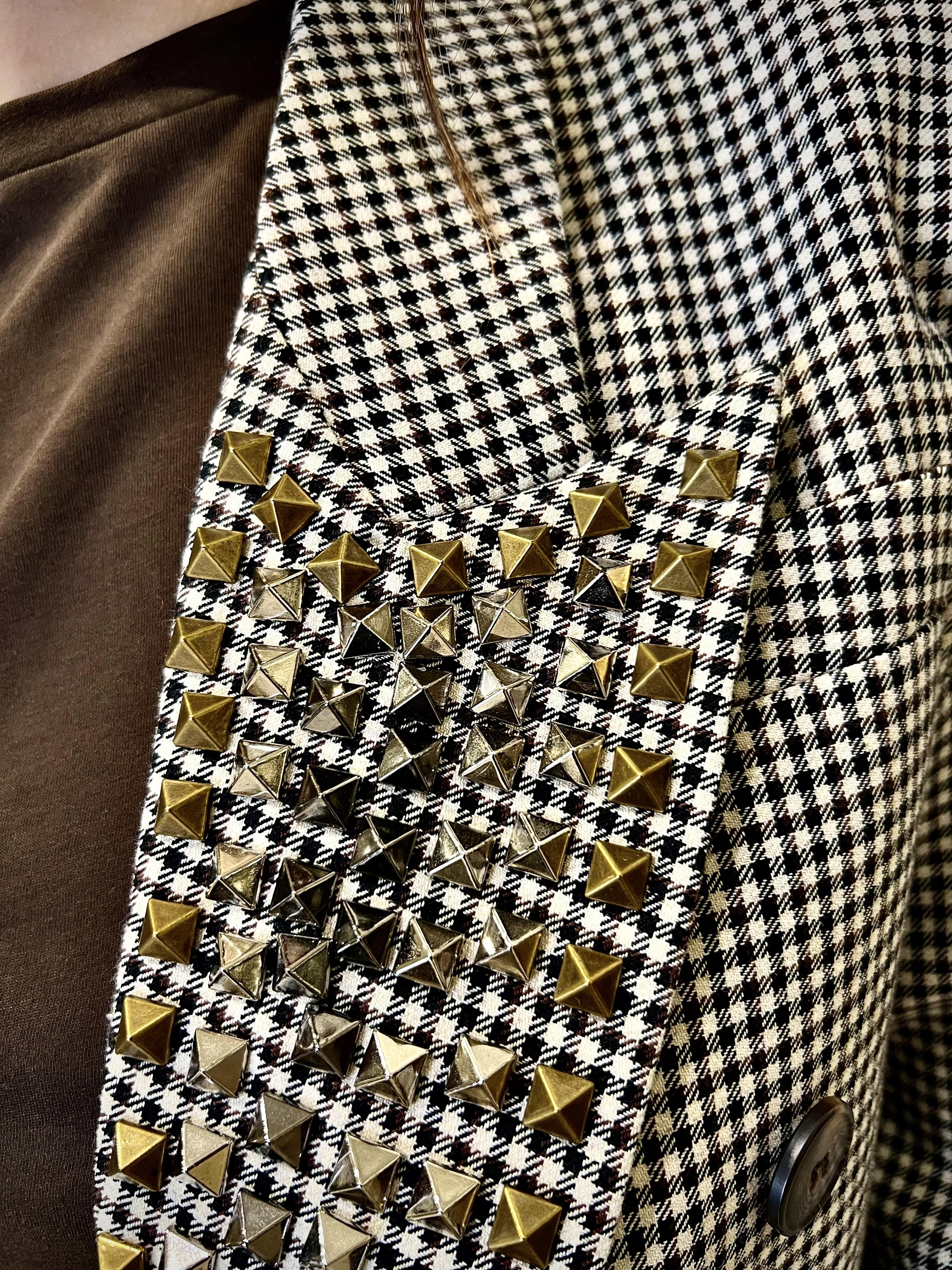 giacca con borchie tensione in 37365FANTASIA UNICA TENSIONE IN