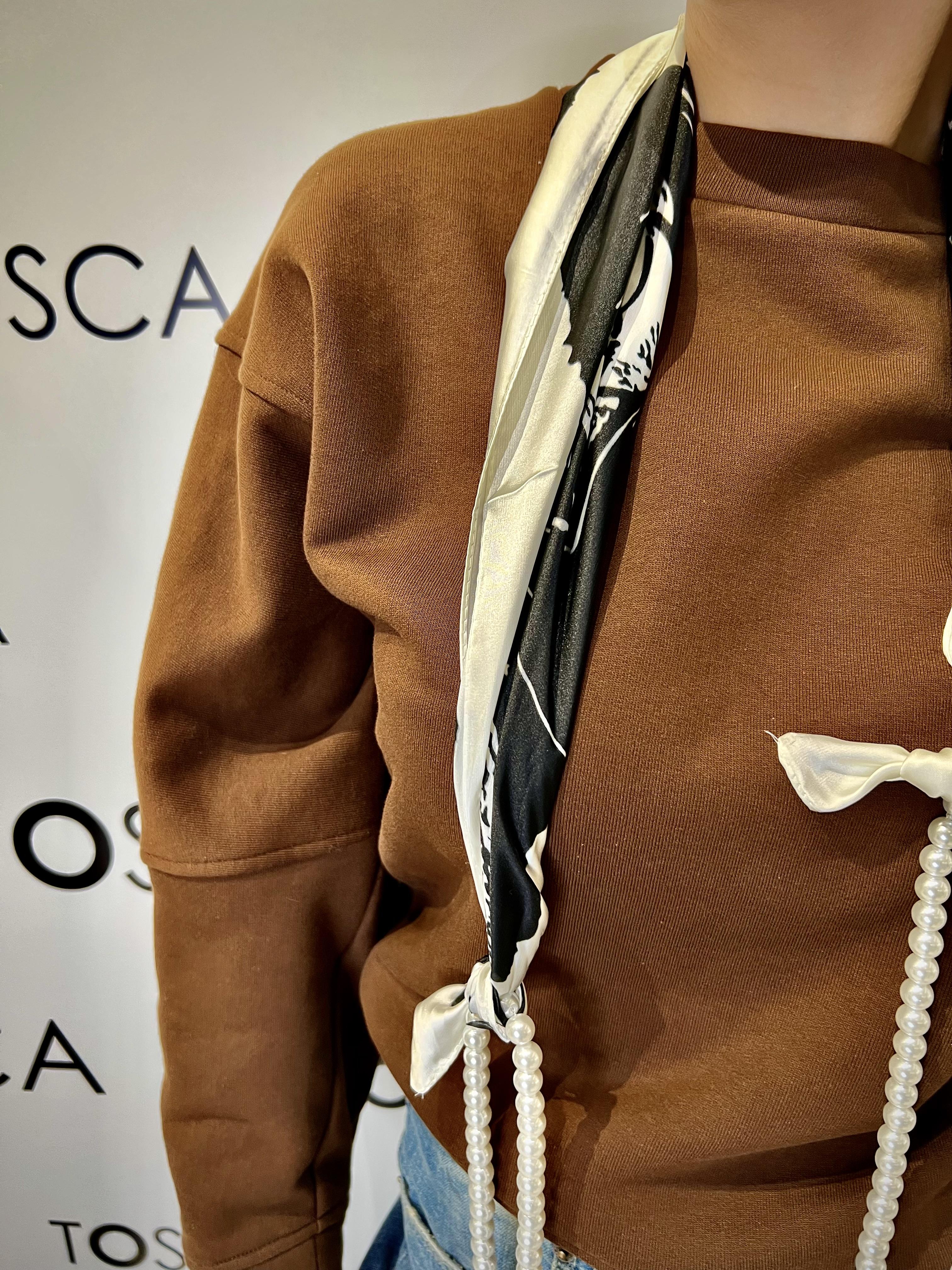 felpa malco tensione in AI25-2231MARRONE TENSIONE IN