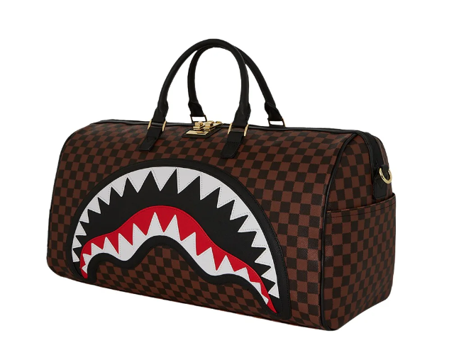 borsone sprayground sawtooth shark in paris duffle 910D7836NSZMARRONE SPRAYGROUND