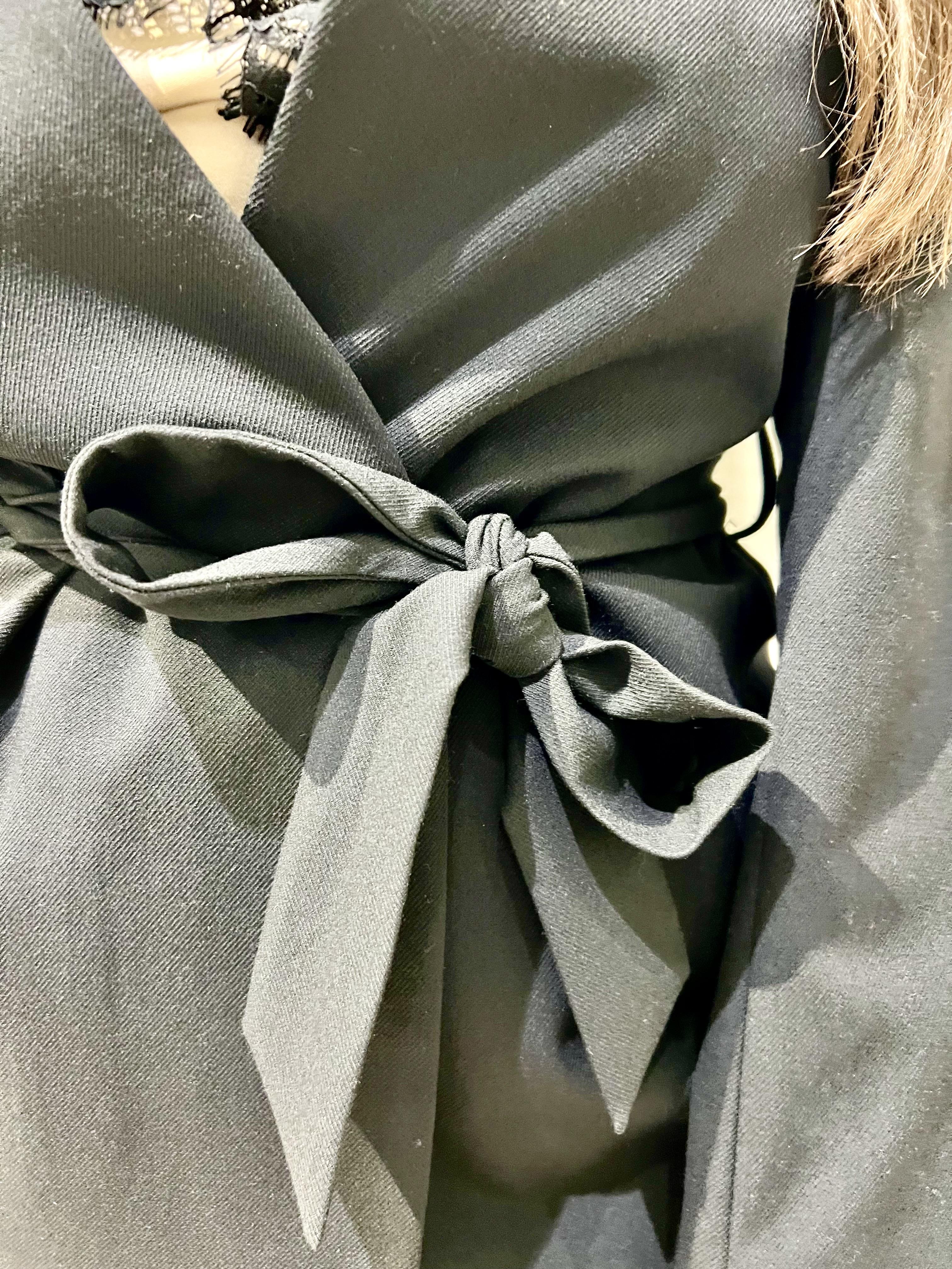 giacca con cintura GPA25141GCNERO SILVIAN HEACH