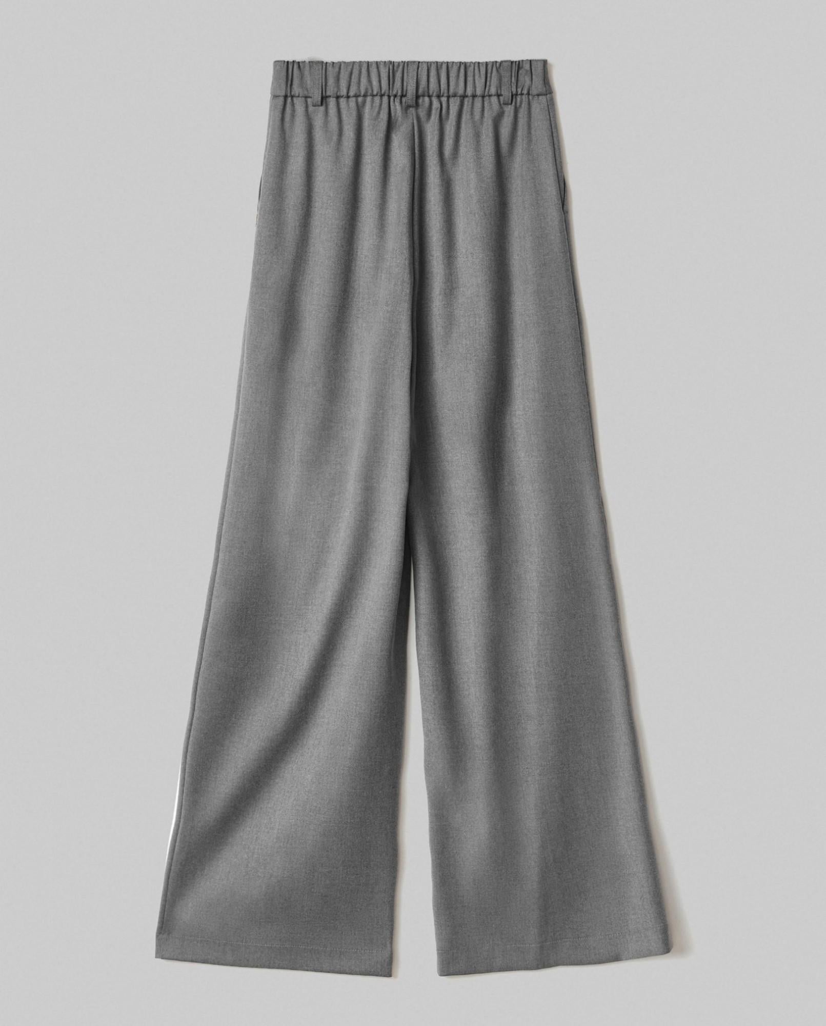 pantalone over in twill con pences e elastico sul dietro hinnominate HMABW02219TMTS0172GRIGIO HINNOMINATE