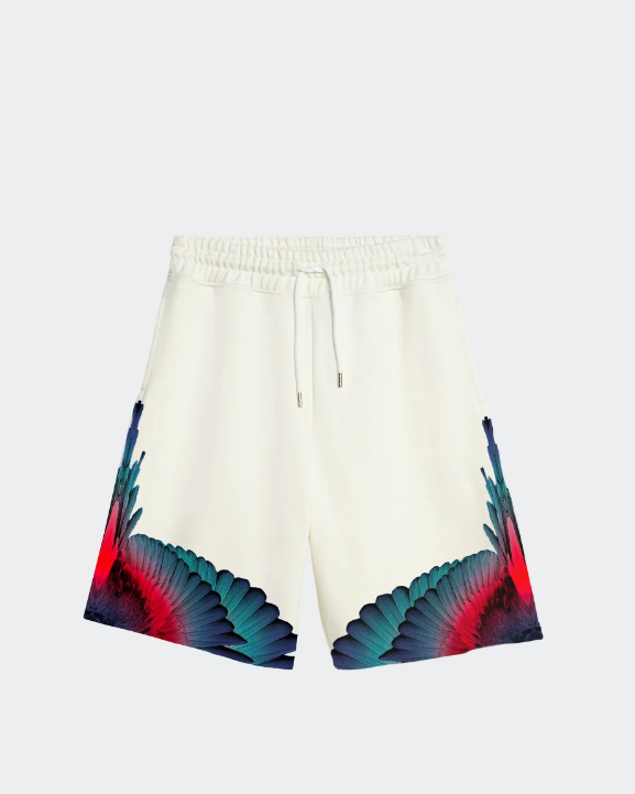 bermuda con stampa ali county of milan 6SCMMABE027OFF WHITE COUNTY OF MILAN MARCELO BURLON