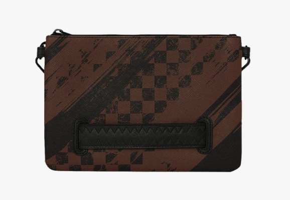 pochette smeared grunge crossovere clutch sprayground