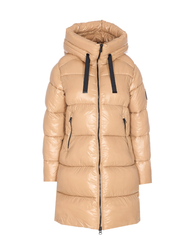 piumino lungo donna animal free isabel D45510WLOVE21 CAMMELLO SAVE THE DUCK