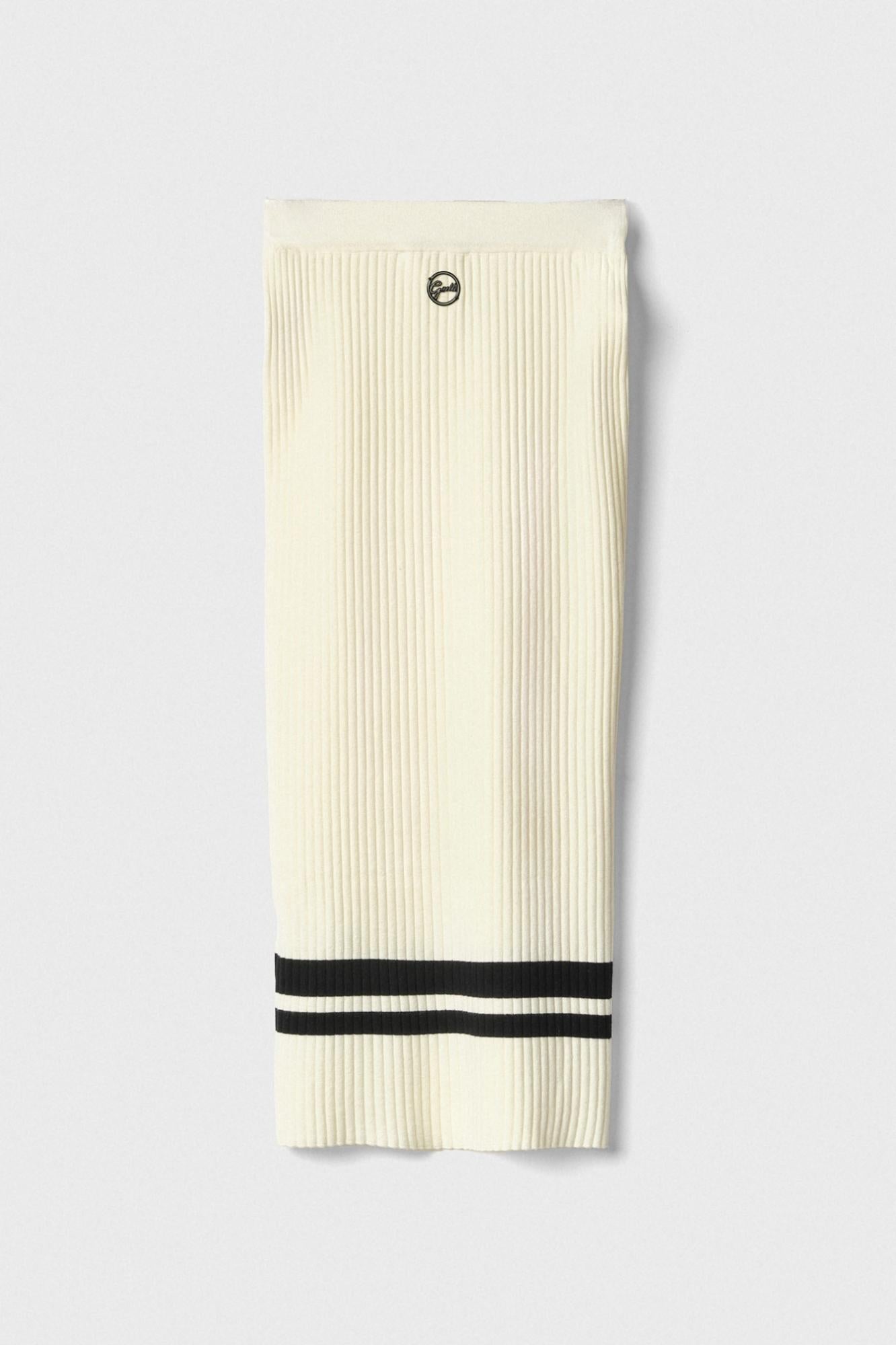 gonna midi in maglieria off white gaëlle paris GAABW07166TMTP0022OFF-WHITE GAELLE