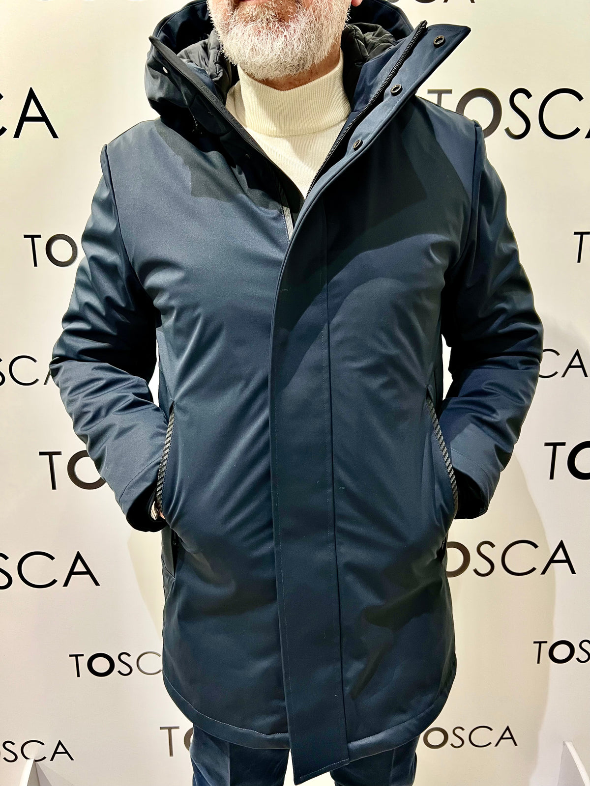 Giaccone Airoya blu  People Of Shibuya AIROYA PM862NBLU PEOPLE