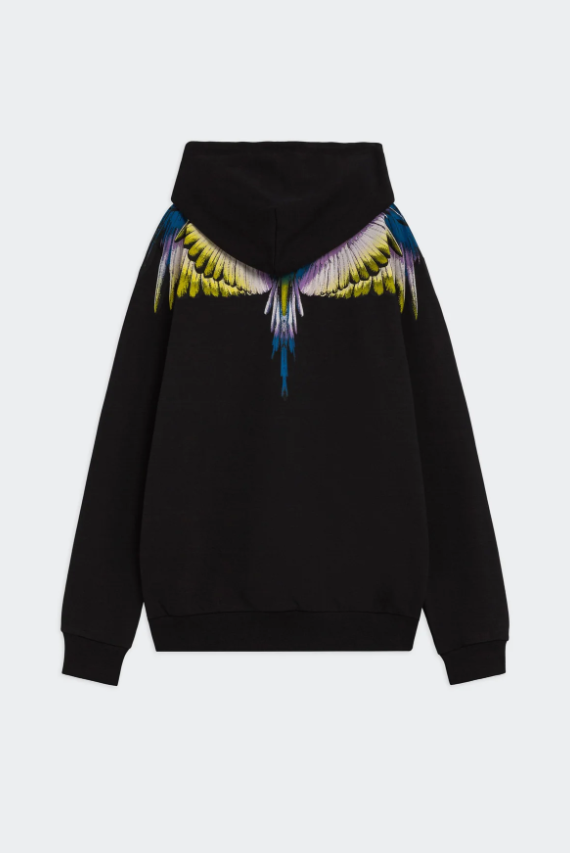 hoodie mant stampa aquila F5CAMAHS030NERO COUNTY OF MILAN MARCELO BURLON