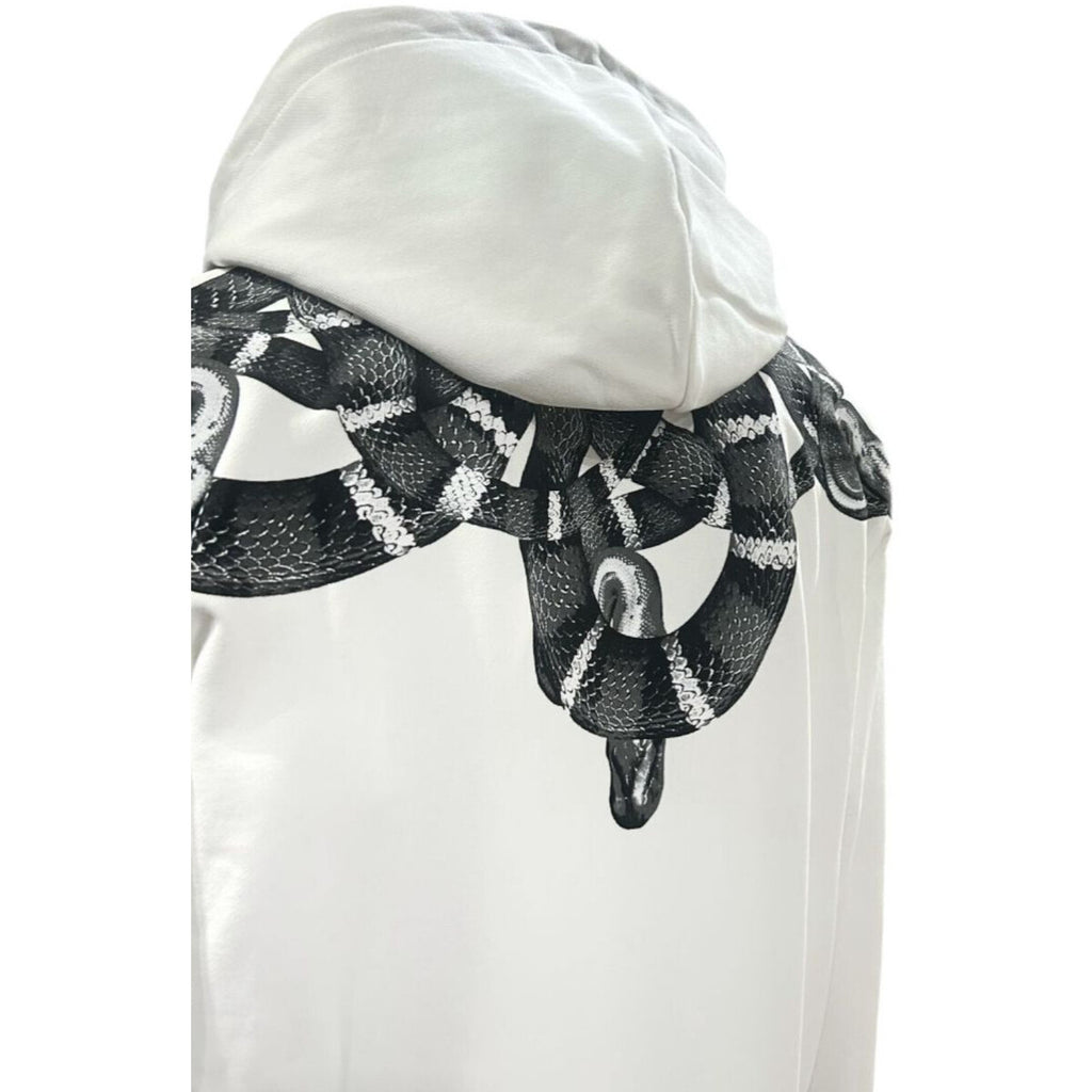 hoodie mant stampa serpenti F5CAMASH042CREMA COUNTY OF MILAN MARCELO BURLON