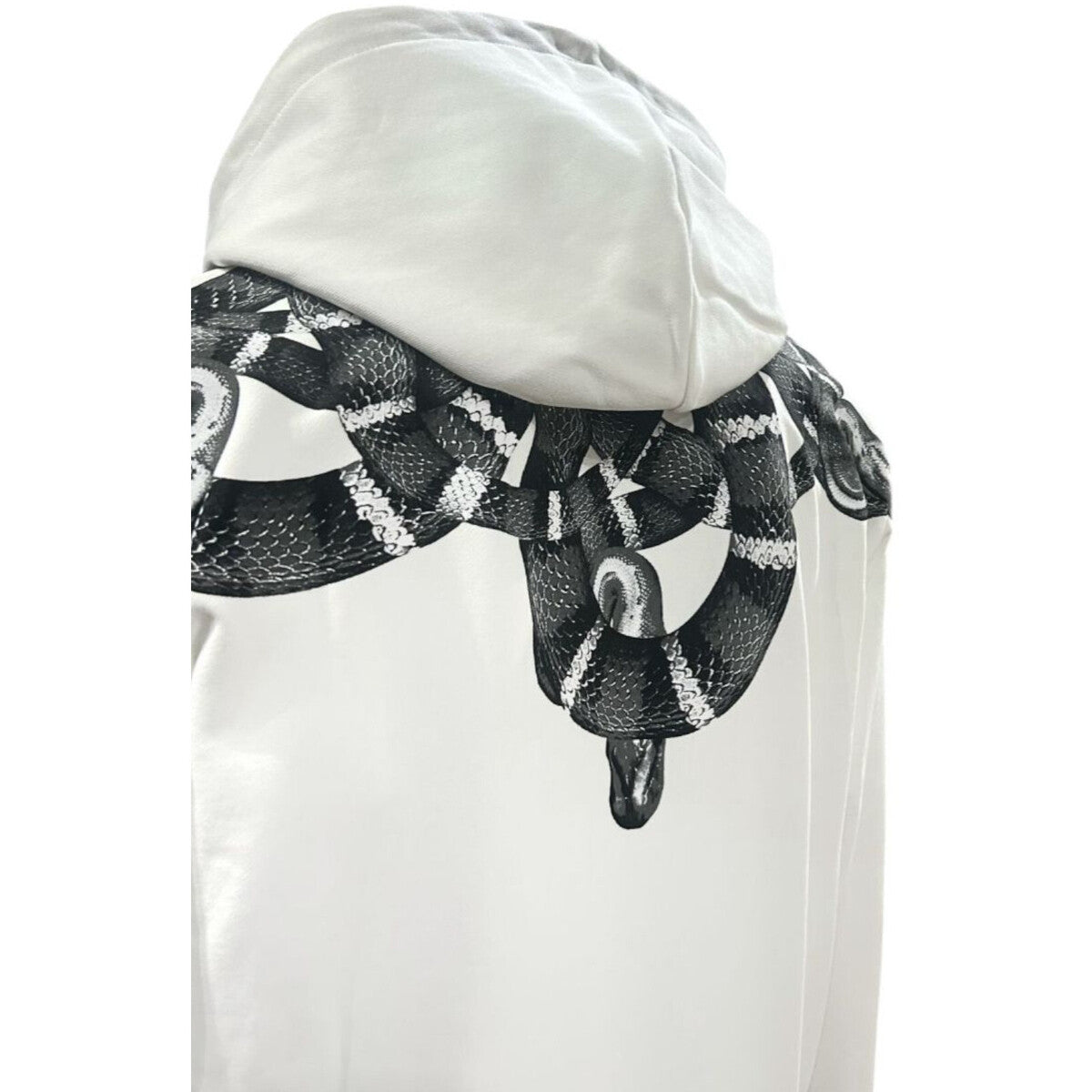 hoodie mant stampa serpenti F5CAMASH042CREMA COUNTY OF MILAN MARCELO BURLON