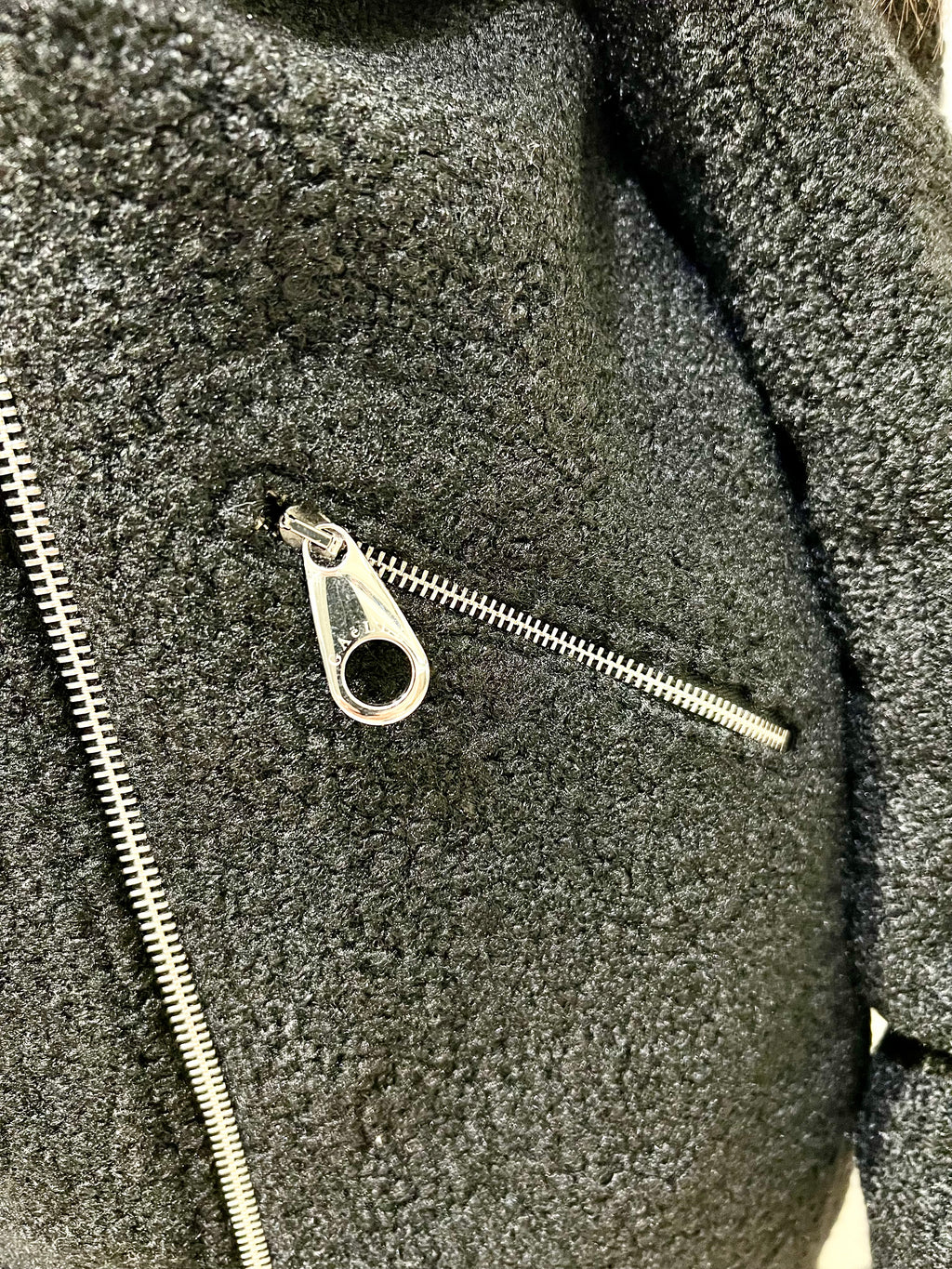 cappotto lungo in panno stile chiodo 