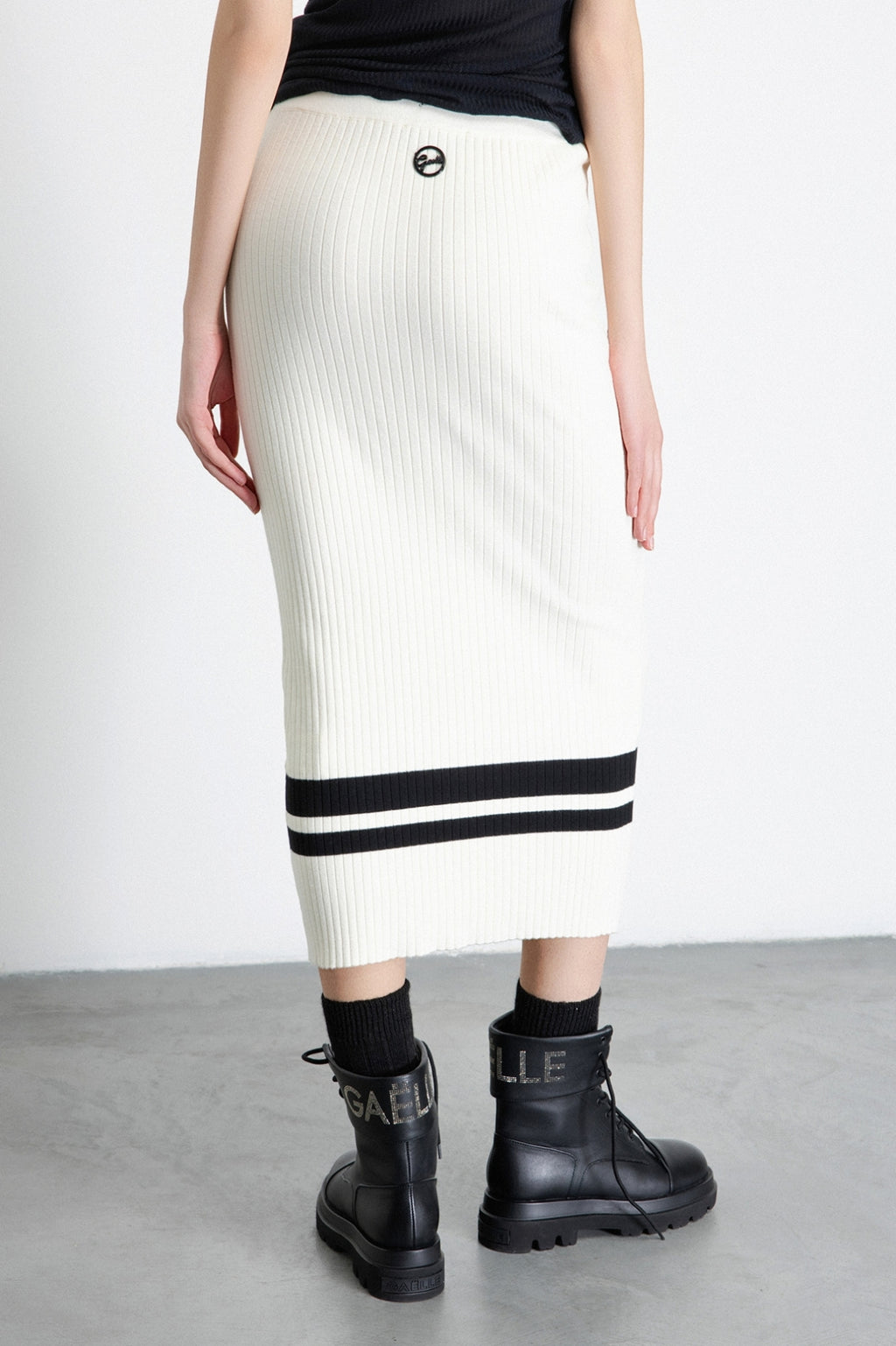 gonna midi in maglieria off white gaëlle paris 