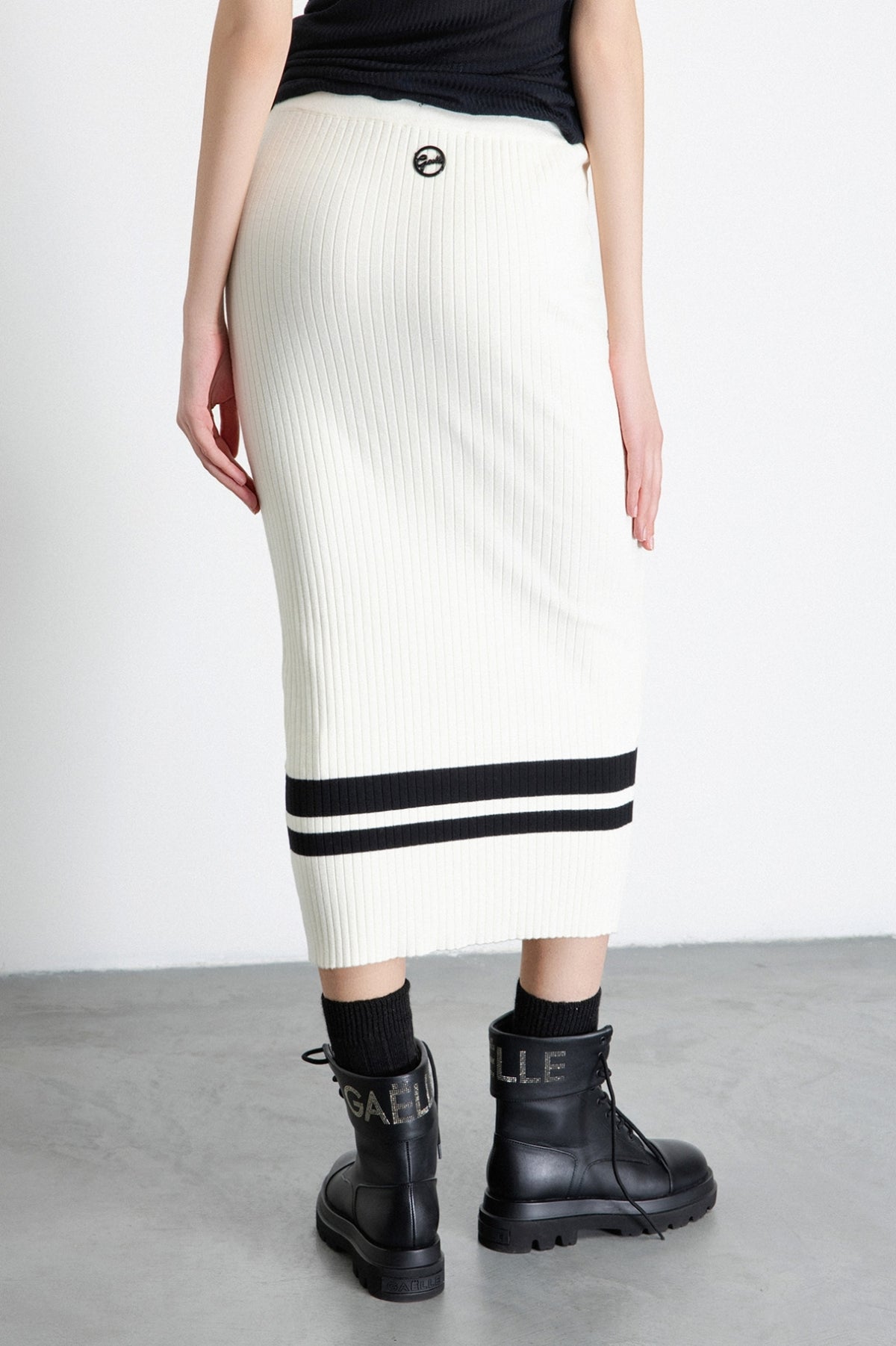 gonna midi in maglieria off white gaëlle paris 