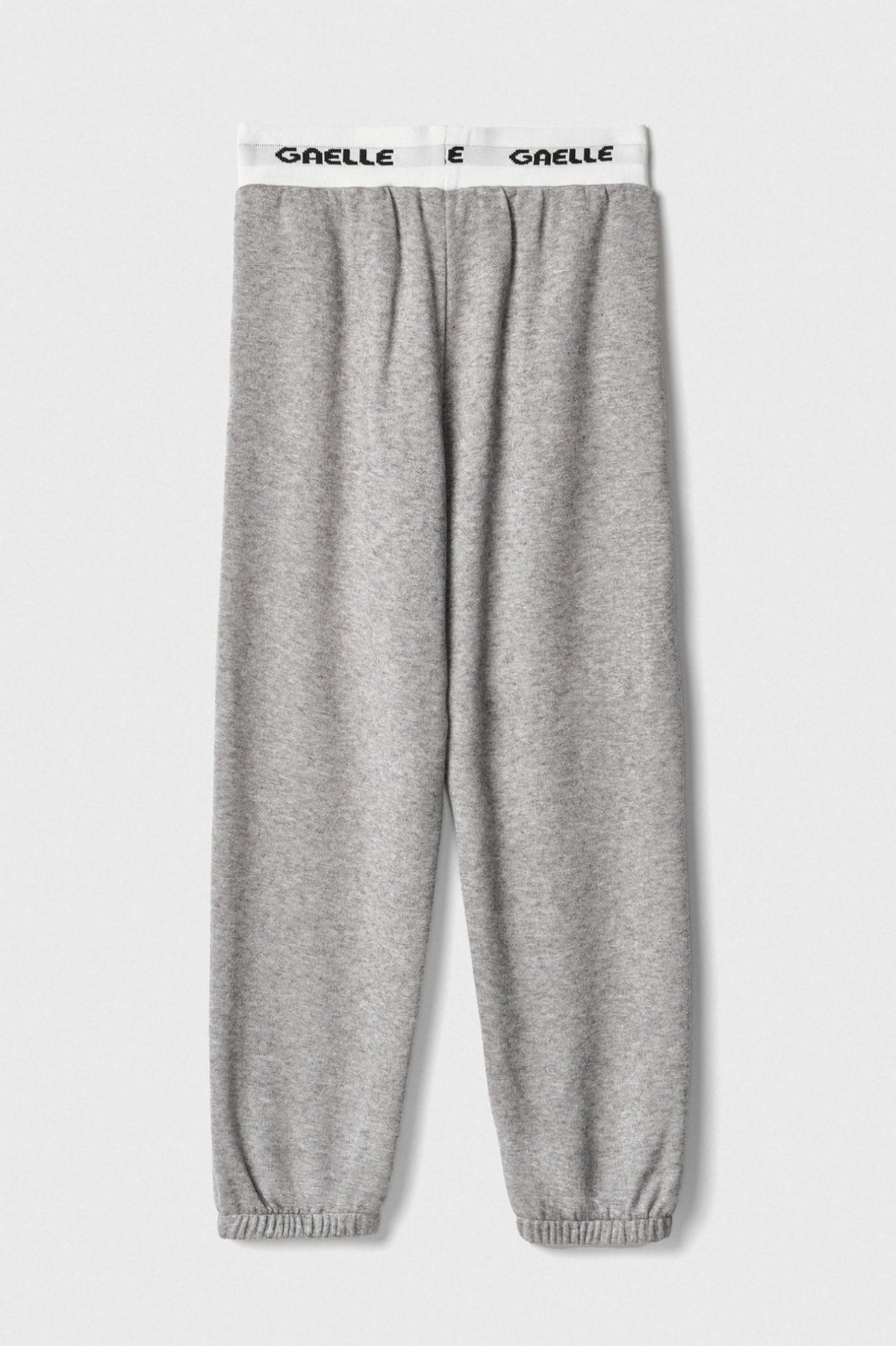 pantalone in maglia con smacchinato in vita grigio ferro gaëlle paris 