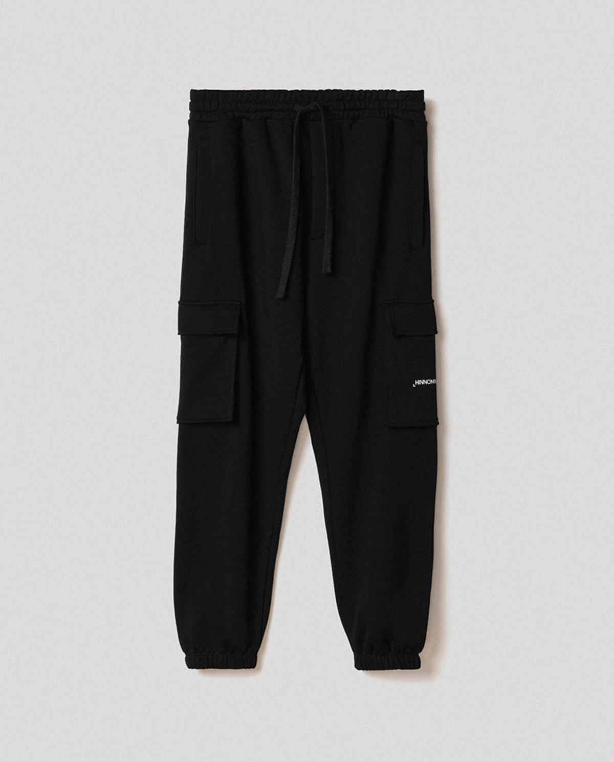 pantalone basico con tasconi in felpa nero hinnominate 