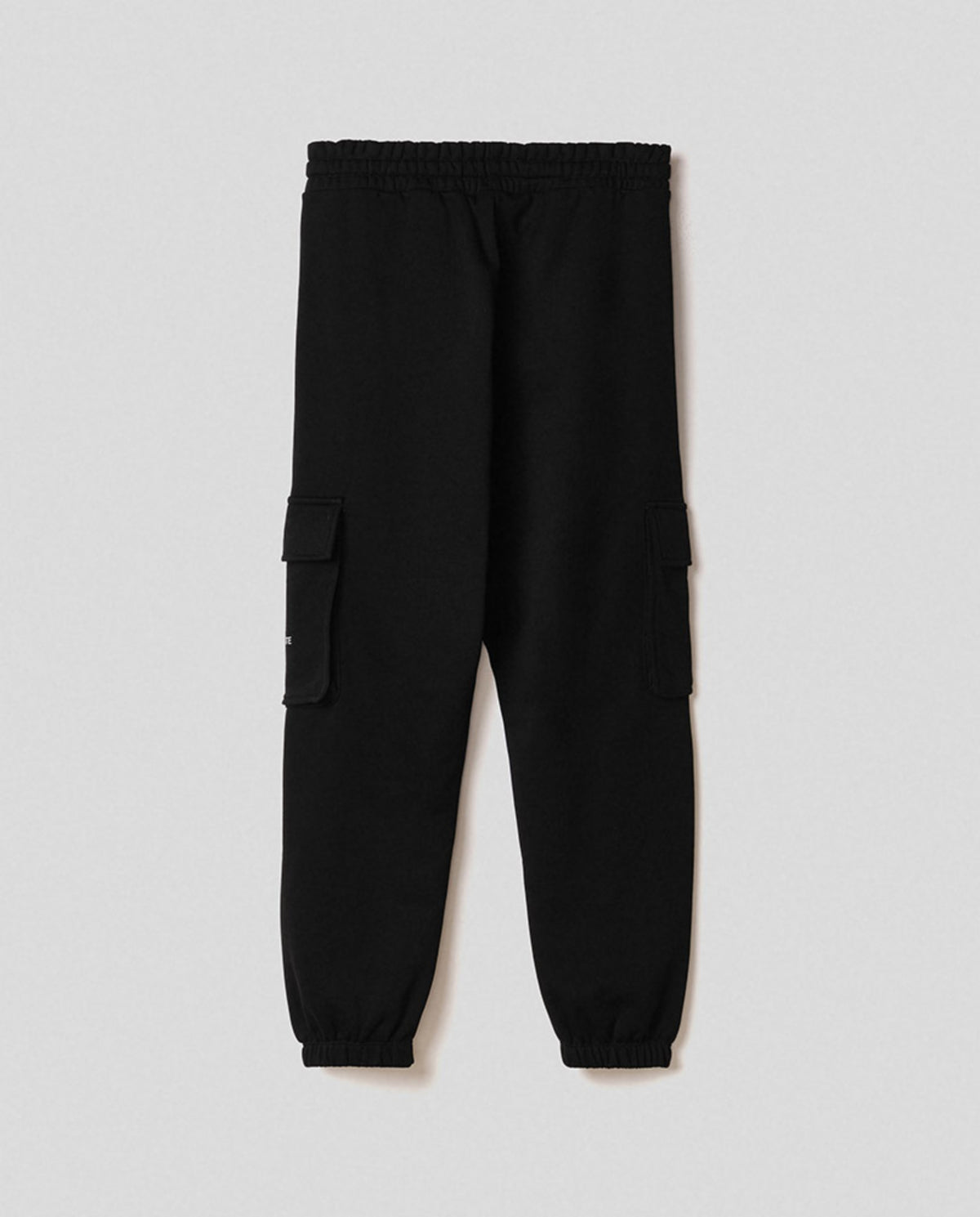 pantalone basico con tasconi in felpa nero hinnominate 