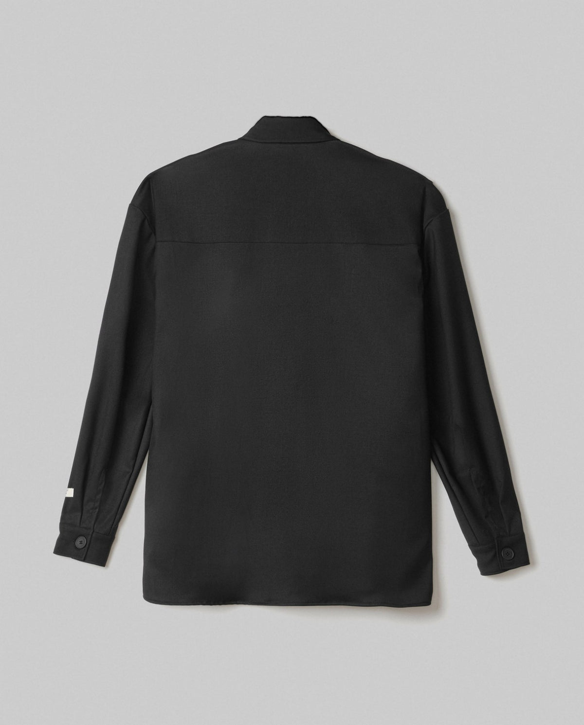 camicia in twill con tasche sul davanti nero hinnominate 