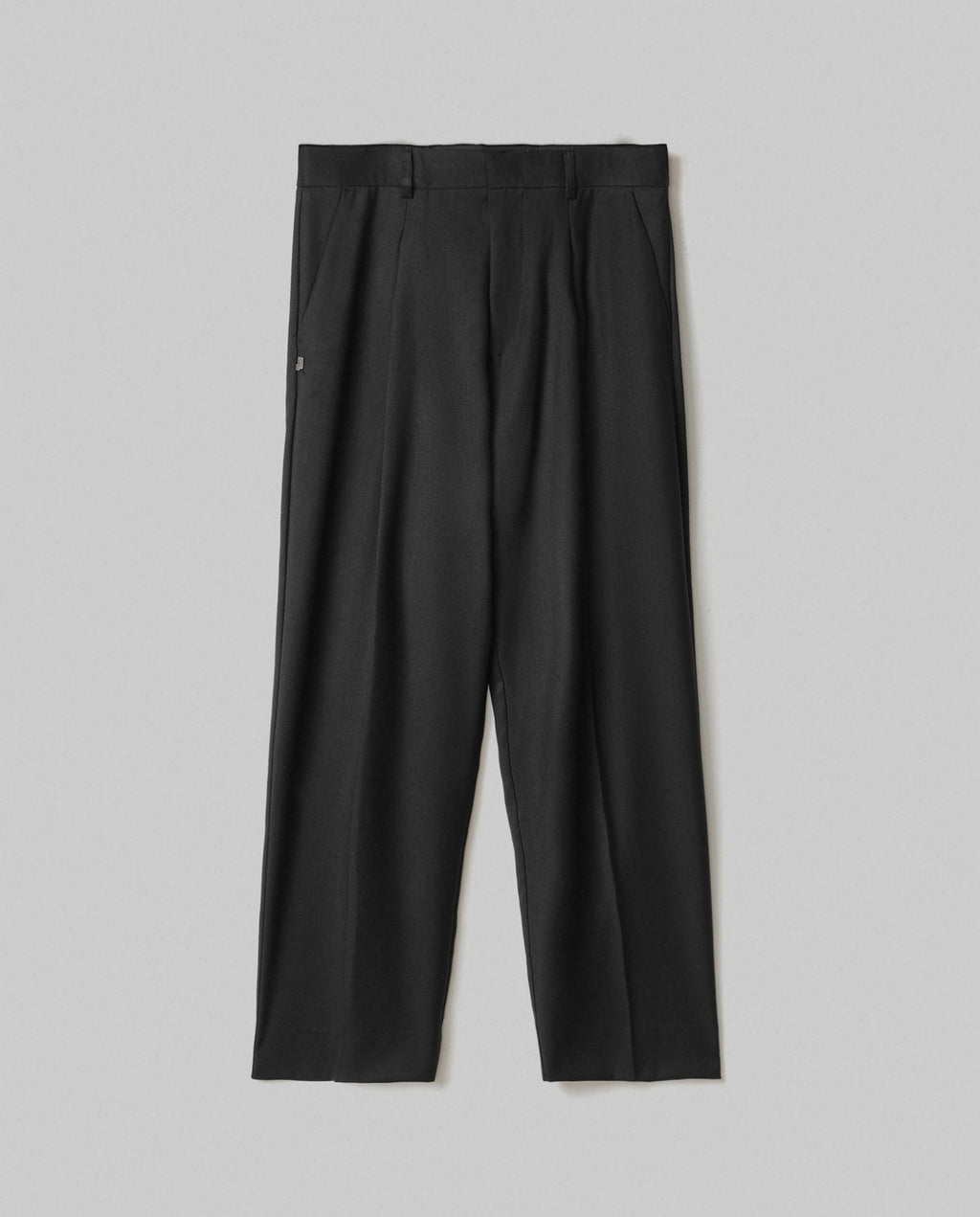 pantalone formale in twill nero hinnominate 