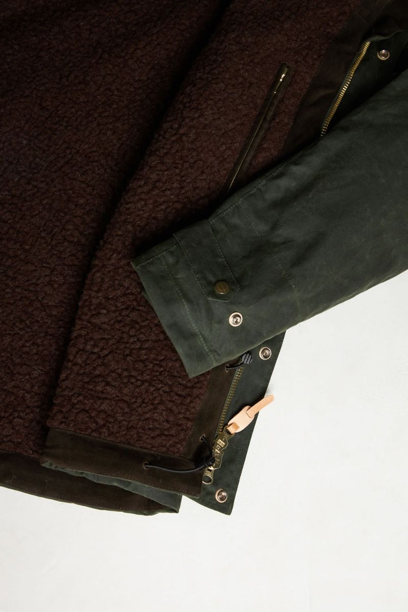 mountain jacket fleece lining 7003 WXDARK GREEN MANIFATTURA CECCARELLI