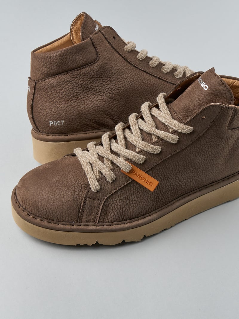 polacchino p007 uomo in nabuk caffe' P007 ANKLE BOOT NUBUCKNABUCKCOFFE PANCHIC