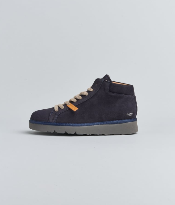 polacchino p007 uomo in nabuck foderato in microfibra blu space P007 ANKLE BOOT NUBUCKSPACE BLUE PANCHIC