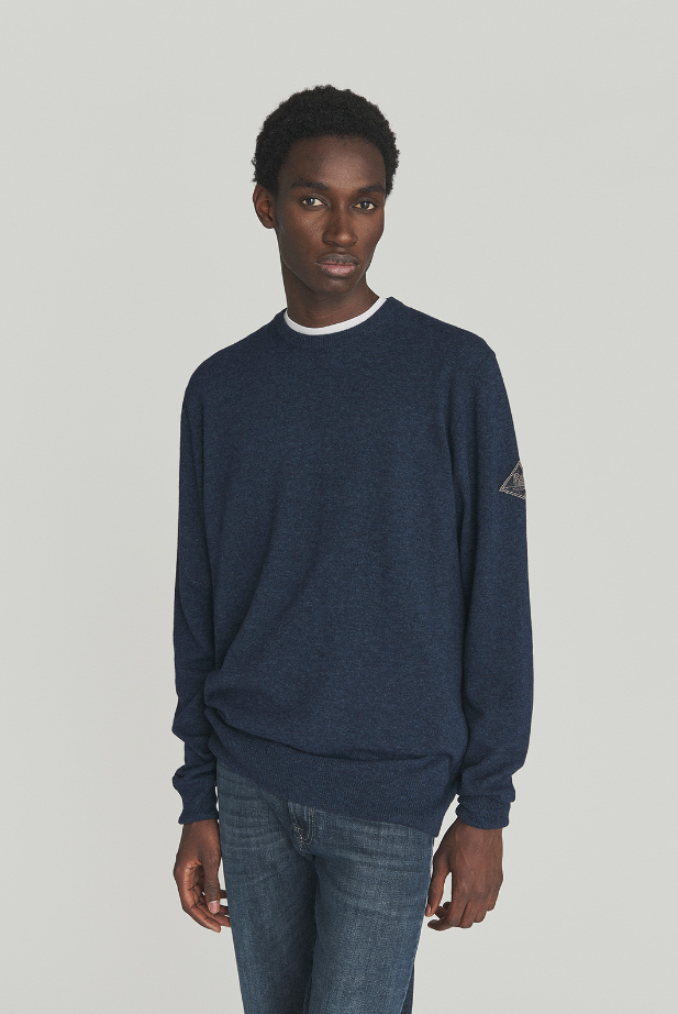 maglione girocollo in lana e cashmere finezza 12 CREW NECK MAN WOOL & WS FIN. 12DENIM ROY ROGERS
