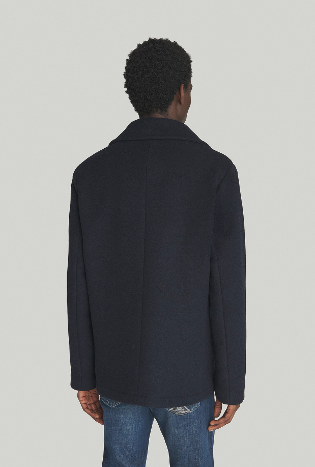 peacoat melton in lana PEACOAT MAN IN LANANAVY ROY ROGERS