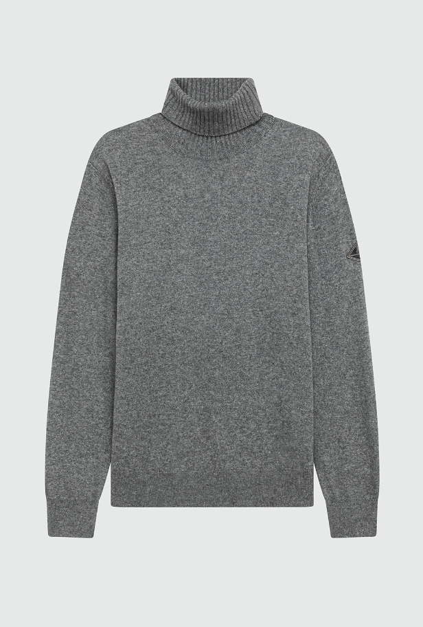 dolcevita in lana e cashmere finezza 12 TURTLE NECK MAN WOOL & WS FIN. 12GREY ROY ROGERS