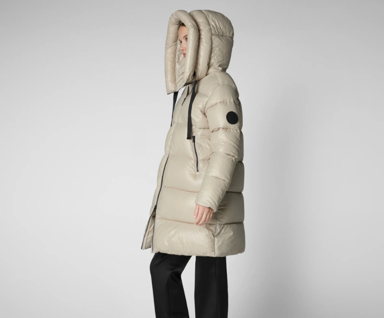 piumino lungo donna animal free isabel D45510WLOVE21 40019 SAVE THE DUCK