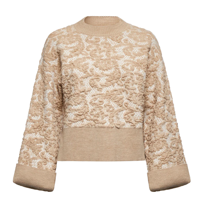 maglia con motivo floreale in rilievo silvian heach 