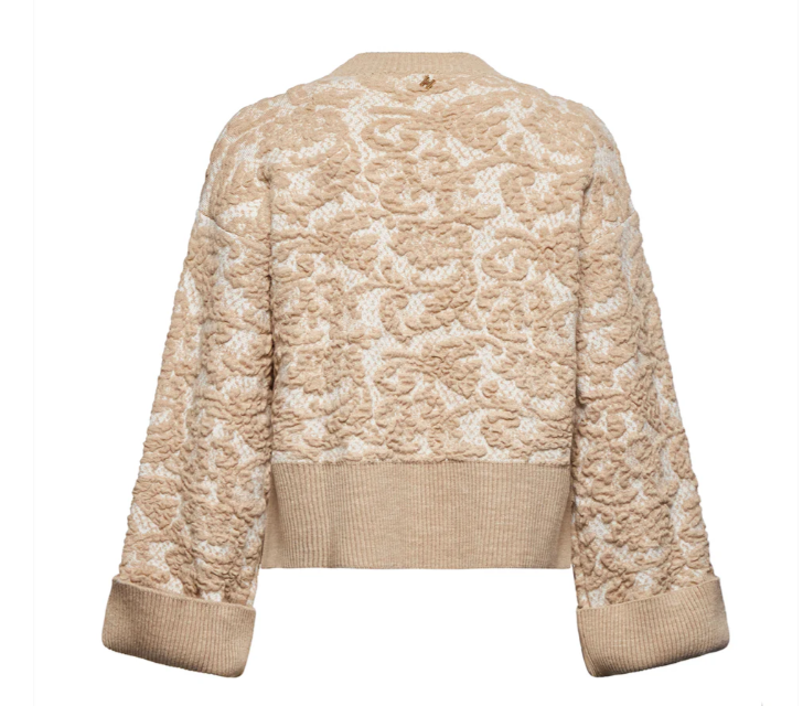 maglia con motivo floreale in rilievo silvian heach 