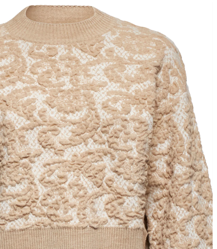 maglia con motivo floreale in rilievo silvian heach 
