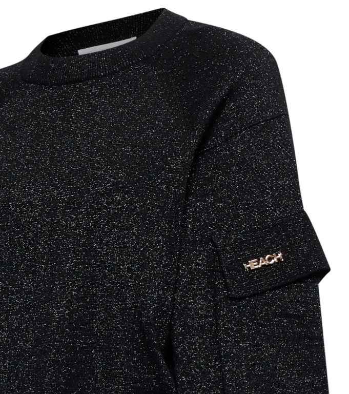 maglia nera con spalla bassa  silvian heach 