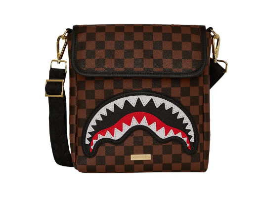 tracolla sprayground sawtooth sharks in paris messenger sling 
