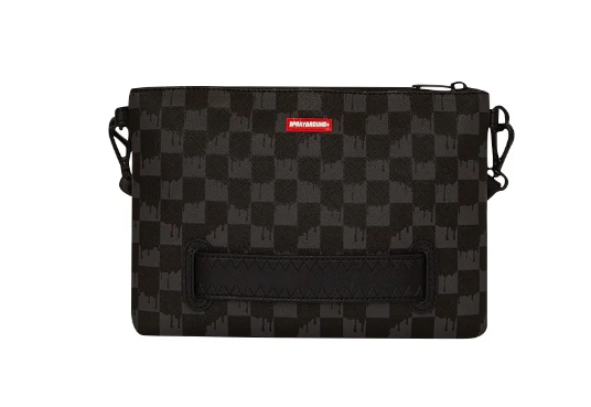 pochette sprayground dripping sharks in paris crossover clutch 