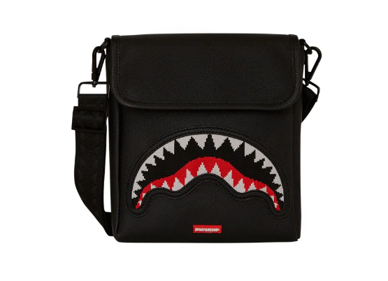 tracolla sprayground fly knit mouth messenger sling 910B8026NSZNERO SPRAYGROUND