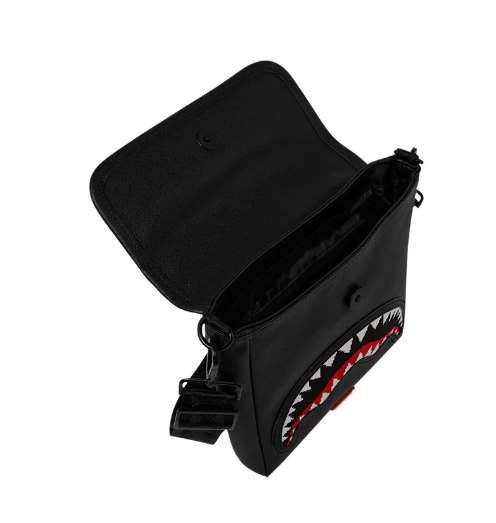 tracolla sprayground fly knit mouth messenger sling 910B8026NSZNERO SPRAYGROUND