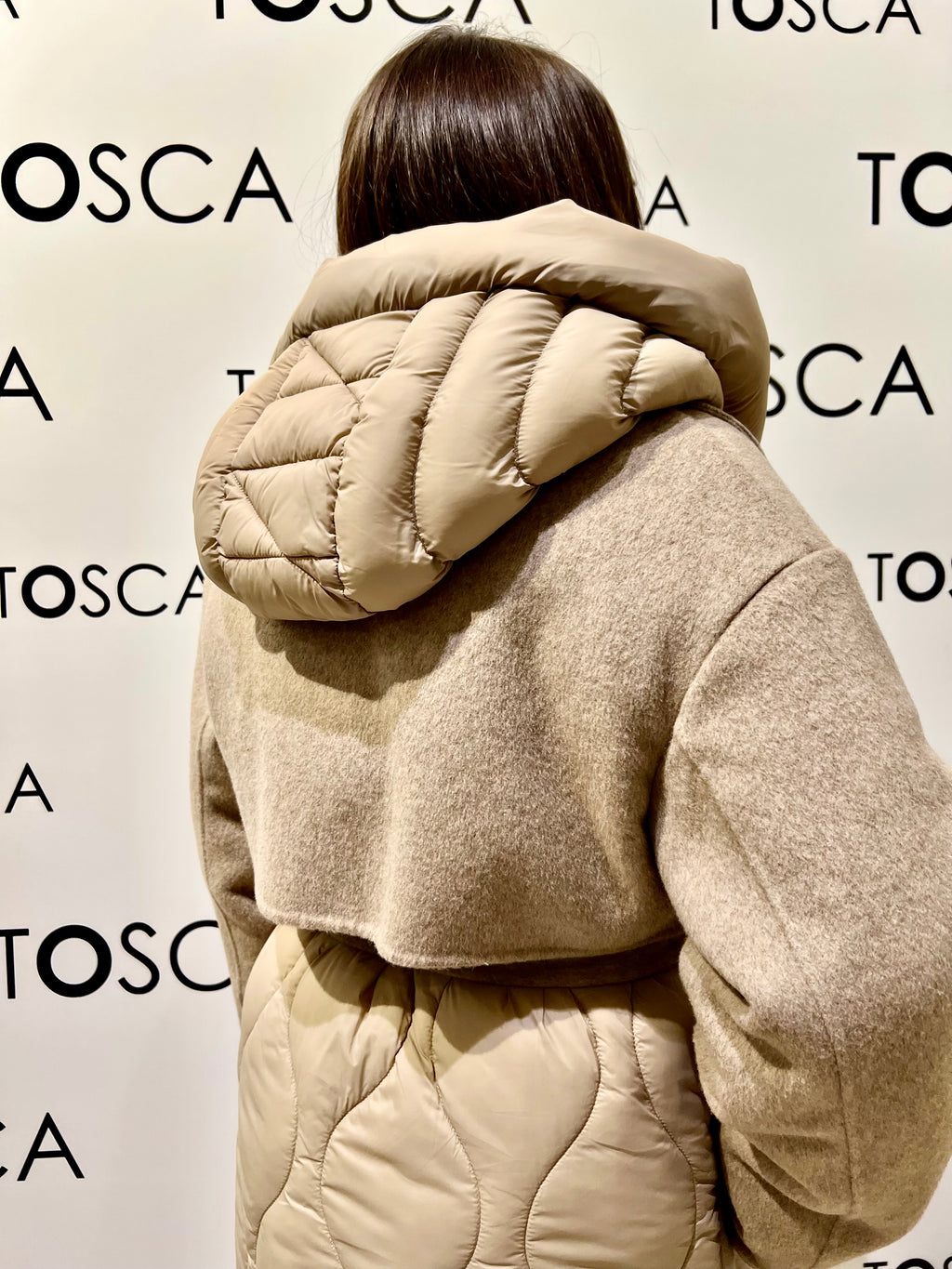 cappotto imbottito in ovatta TF0028BEIGE VICOLO