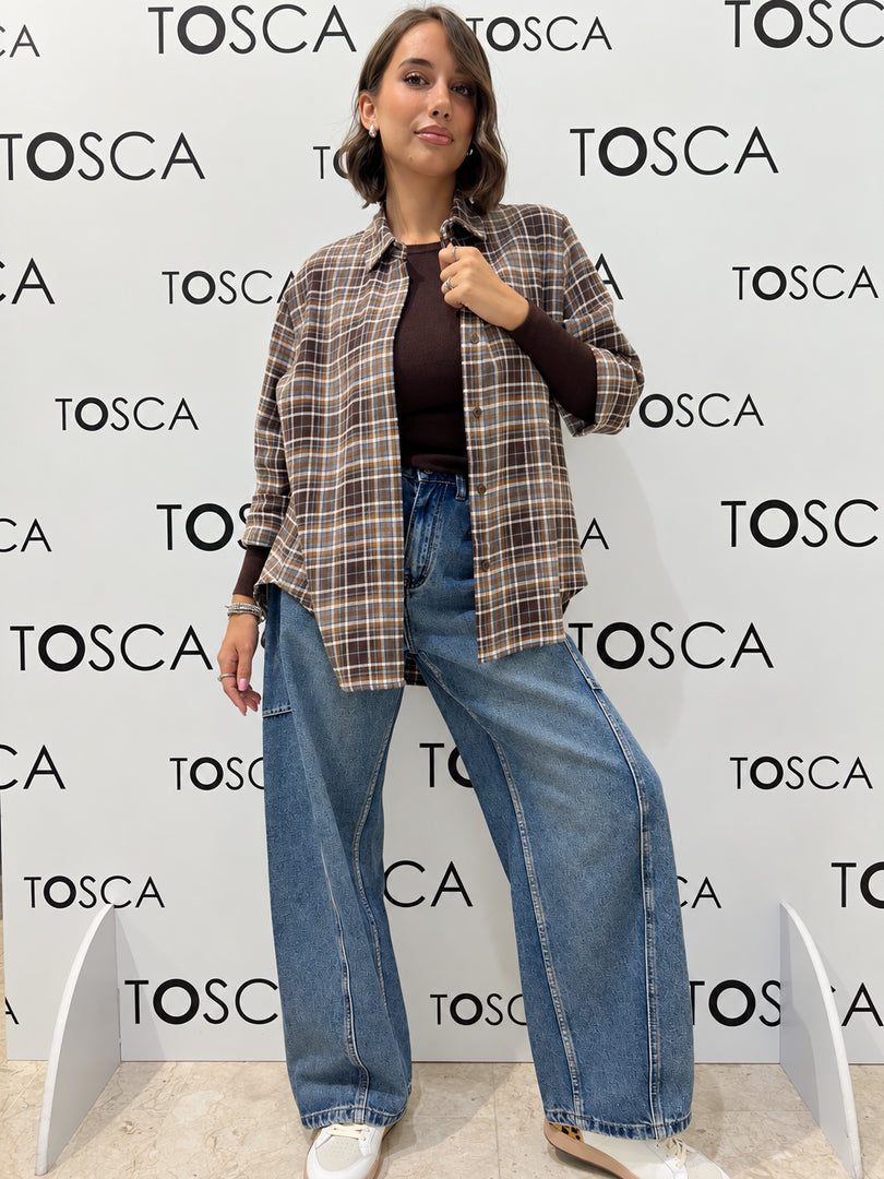 camicia a quadri 