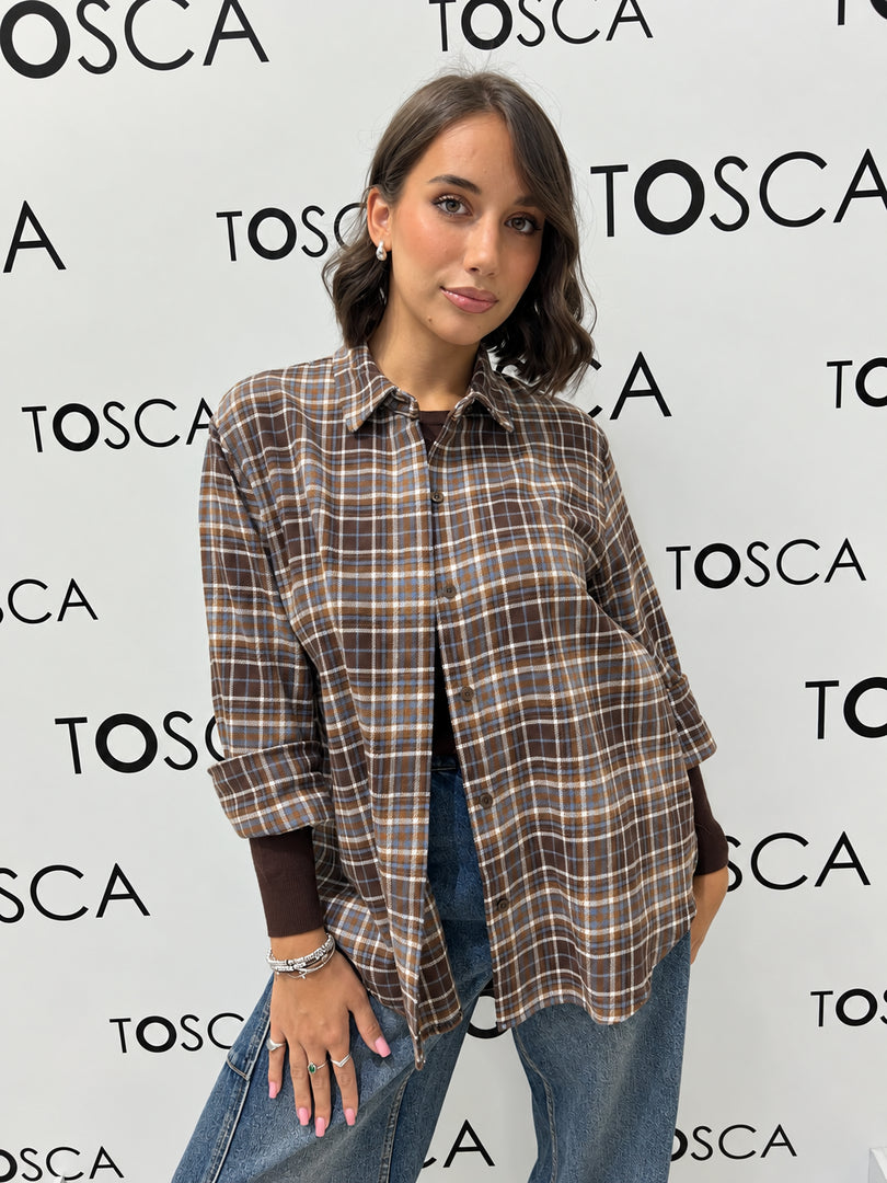camicia a quadri 