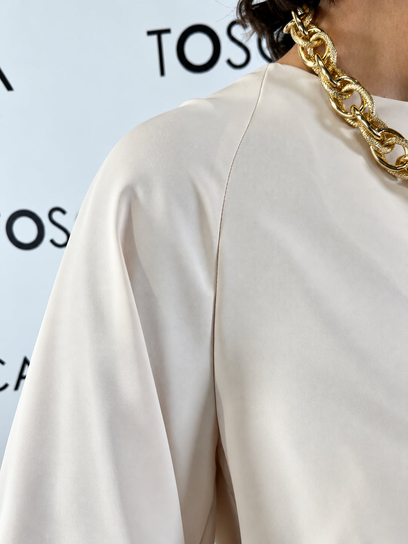 blusa fluida con polso gemelli ferrone 