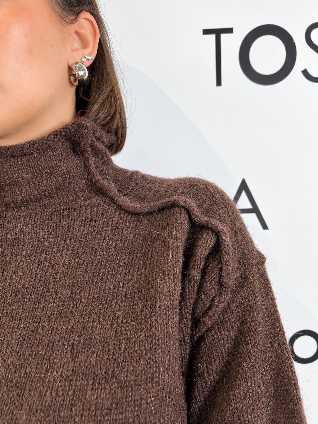 maglia lupetto in mohair<BR/> hinnominate 