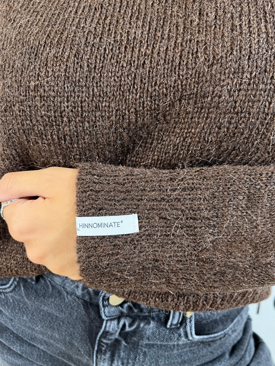 maglia lupetto in mohair<BR/> hinnominate 