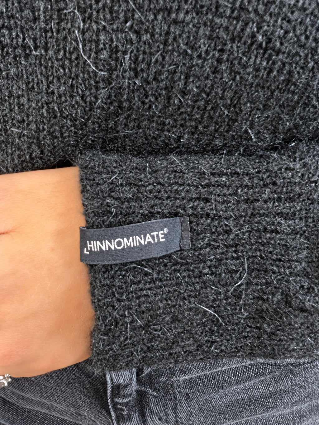 maglia lupetto in mohair<BR/> hinnominate 