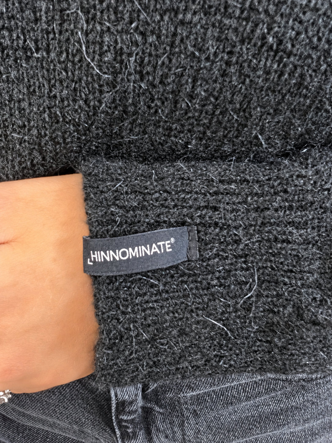 maglia lupetto in mohair<BR/> hinnominate 