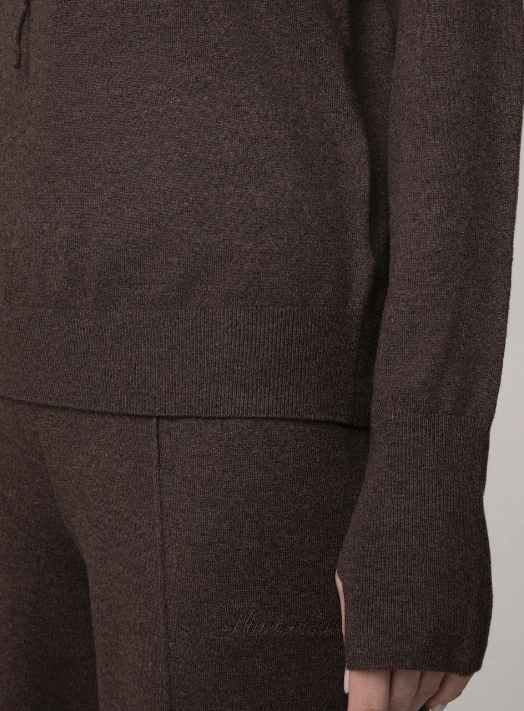 maglia cappuccio con ricamo hinnominate 