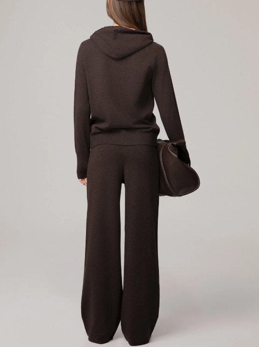 pantalone palazzo con nervature in maglia Hinnominate 