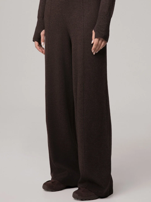 pantalone palazzo con nervature in maglia Hinnominate 