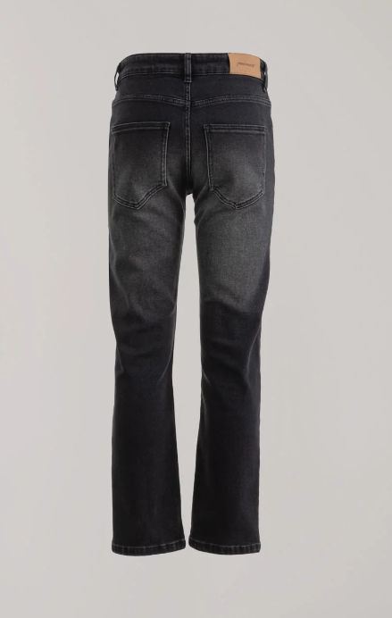 belen-denim flare fit high rise<BR/> hinnominate 