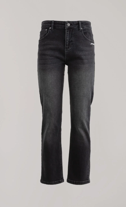 belen-denim flare fit high rise<BR/> hinnominate 