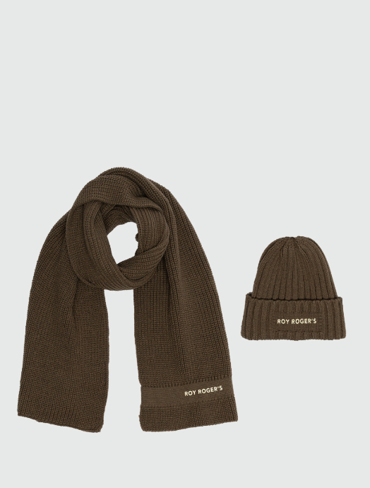 set con beanie e sciarpa roy roger's 